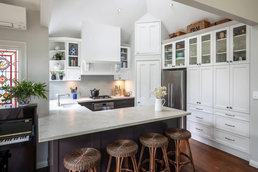 A combo of old and new in this gorgeous kitchen renovation