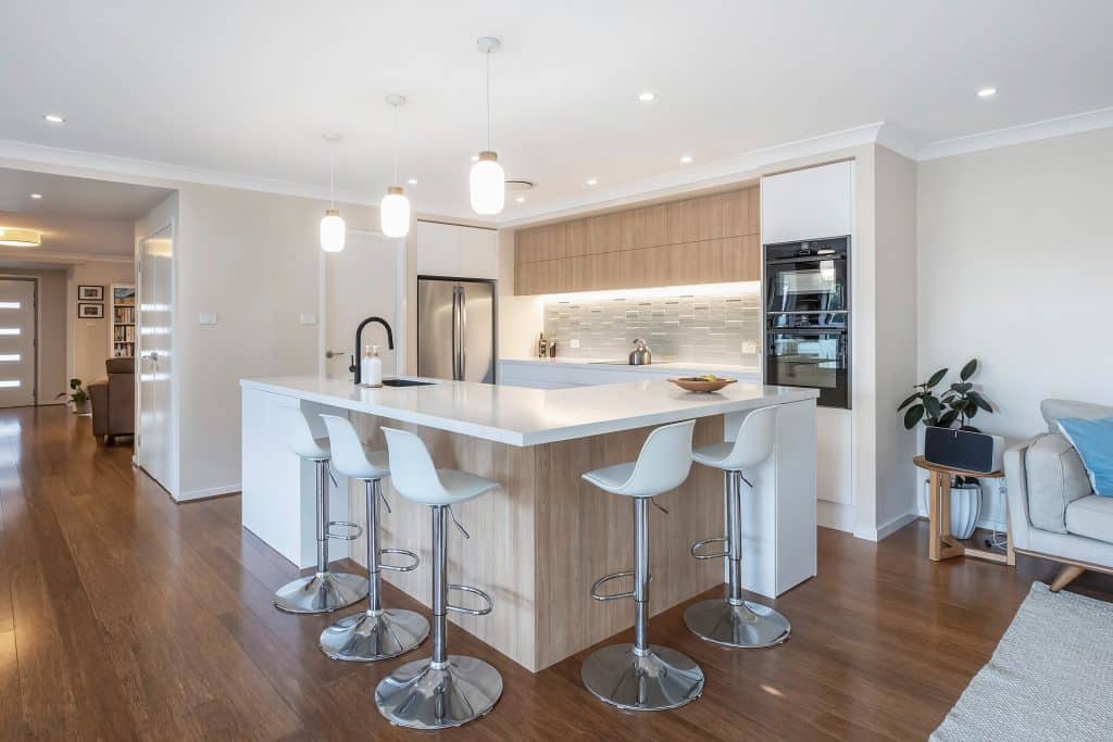 Chic kitchen renovation with muted tones