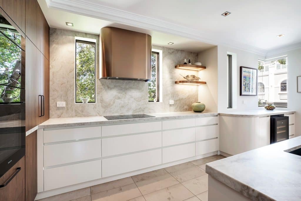 Beautiful kitchen renovation with stone