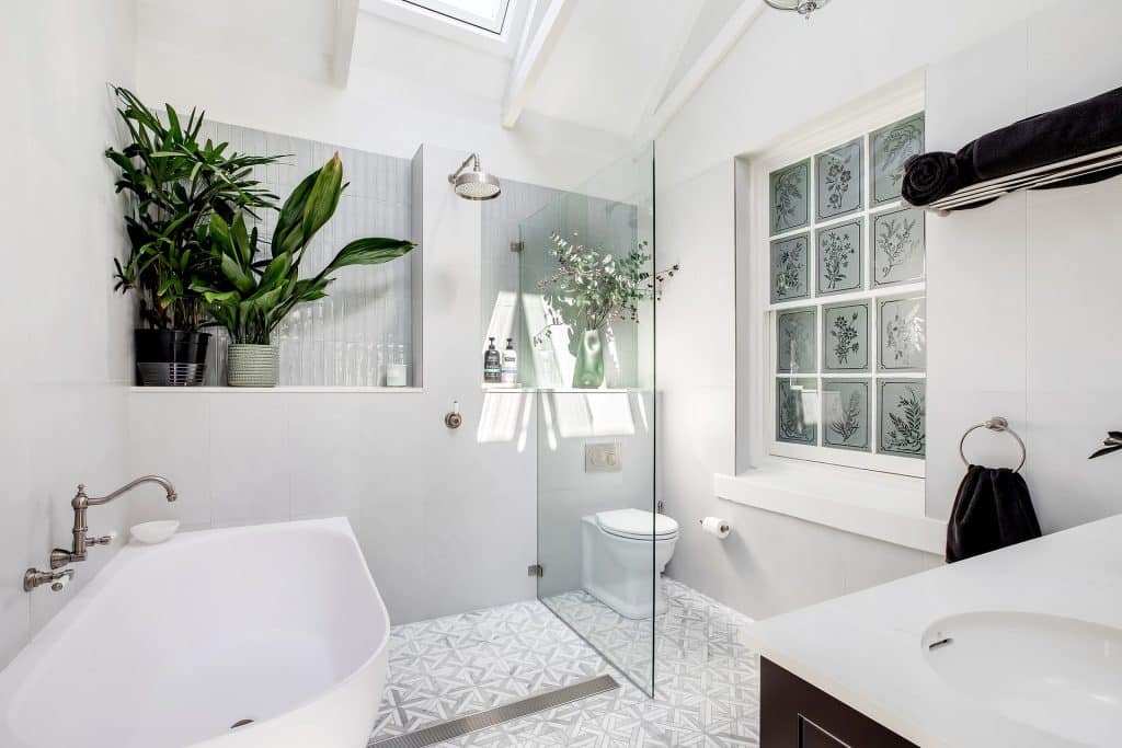Beautiful use of tiles in this bathroom renovation