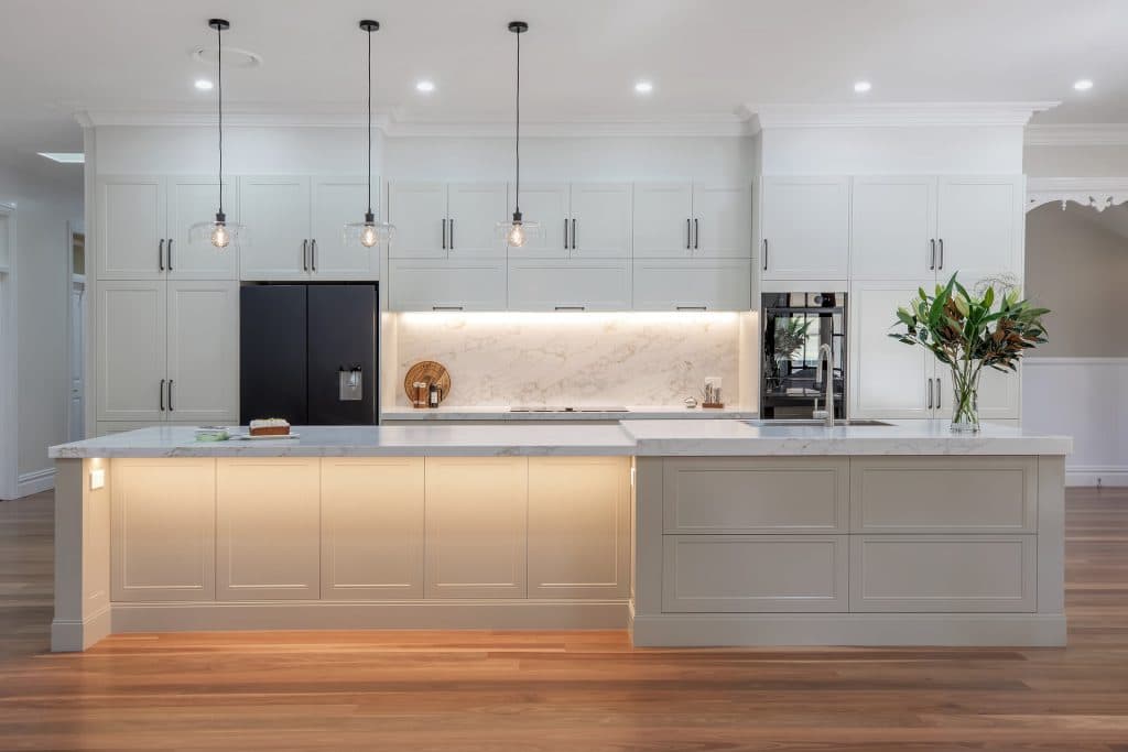 Stunning kitchen renovation with lots of smart storage